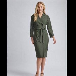 KHAKI TRENCH DRESS